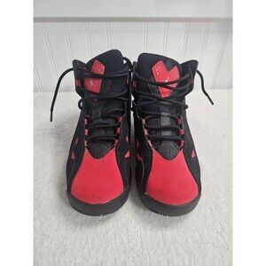 Size 5.5Y - Air Jordan True Flight Black University Red